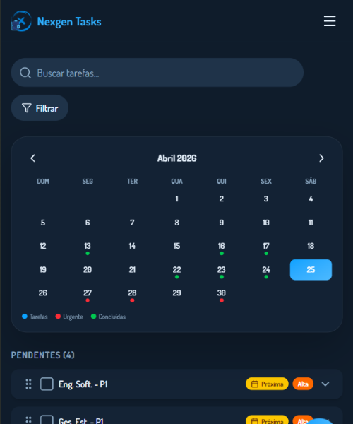 Imagem de apresentação do projeto Nexgen Tasks