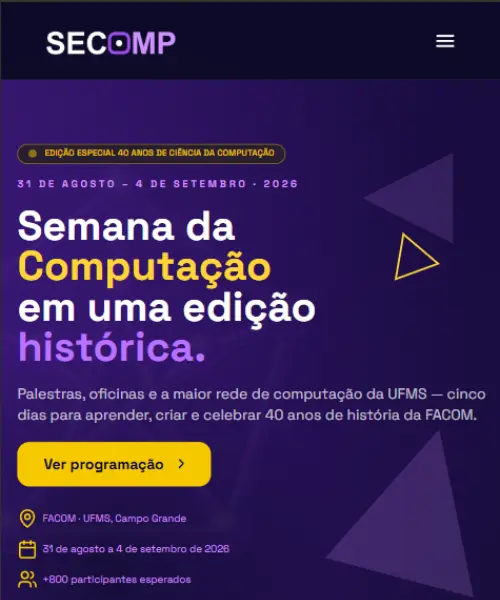 Imagem do projeto SECOMP - Semana Acadêmica de Computação