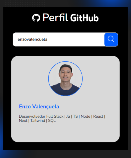 Imagem de apresentação do projeto Projeto Github API